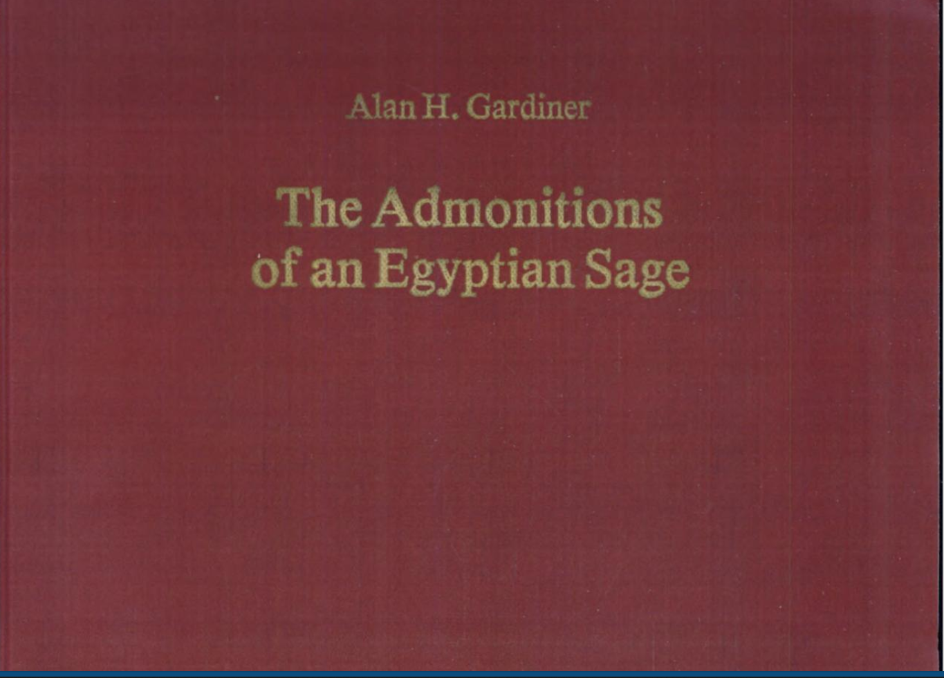 Admonitions of Egyptian Sage